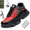 Air Cushion Steel Toe Work Safety Shoes Men Women Non Slip Sneakers Anti-Smash Puncture Proof Security Breathable Shoes Unisex