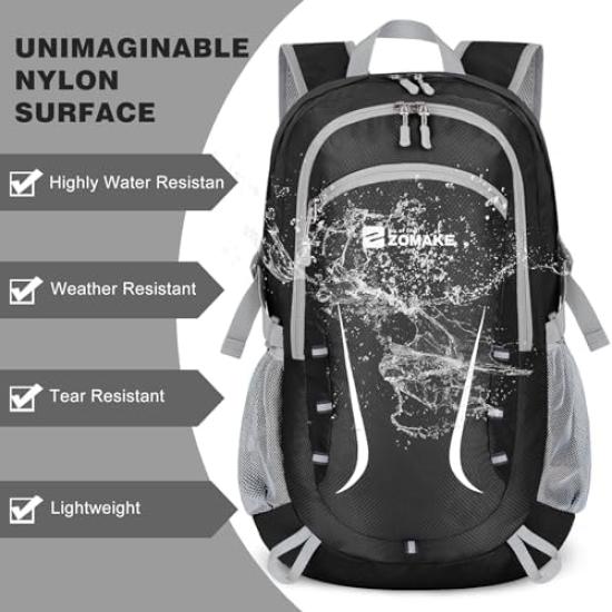 [ZOMAKE] Foldable Backpack 35L Large Capacity Lightweight Waterproof Compact Outdoor Travel Convenient Backpack Camping Portable Travel School Commute