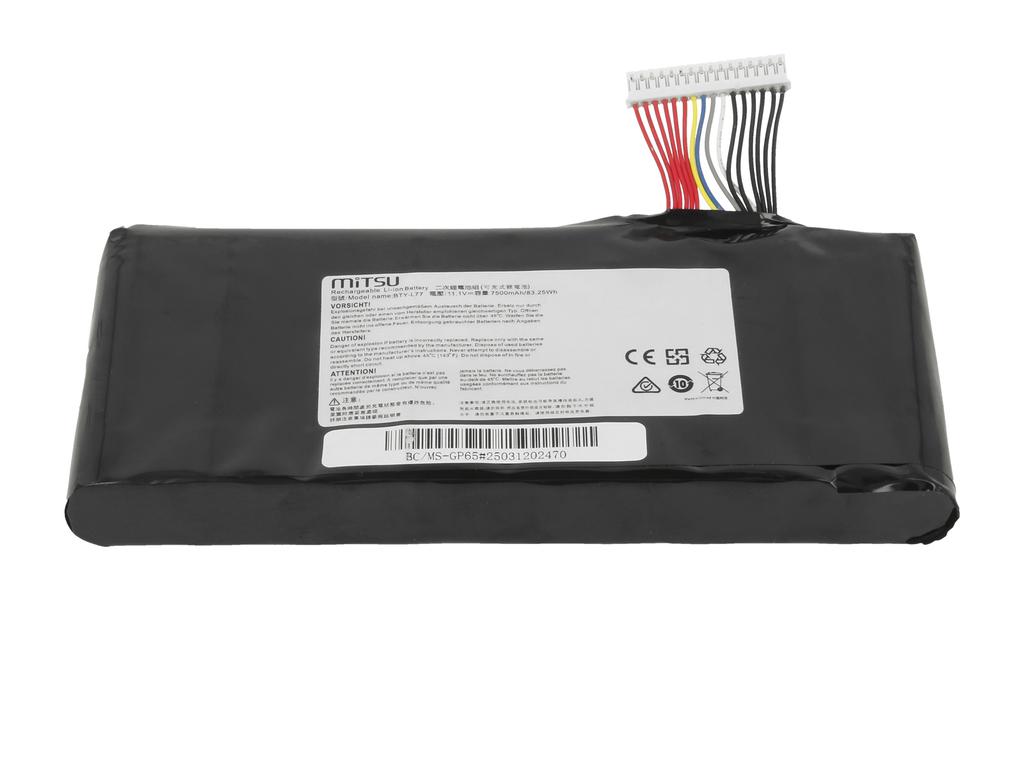 Bateria BTY-L77 do MSI GT72 GT72S GT72VR WT72