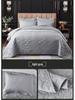 Washable Quilted Cotton Bedspread 3-Piece Set with Cotton-Filled Design