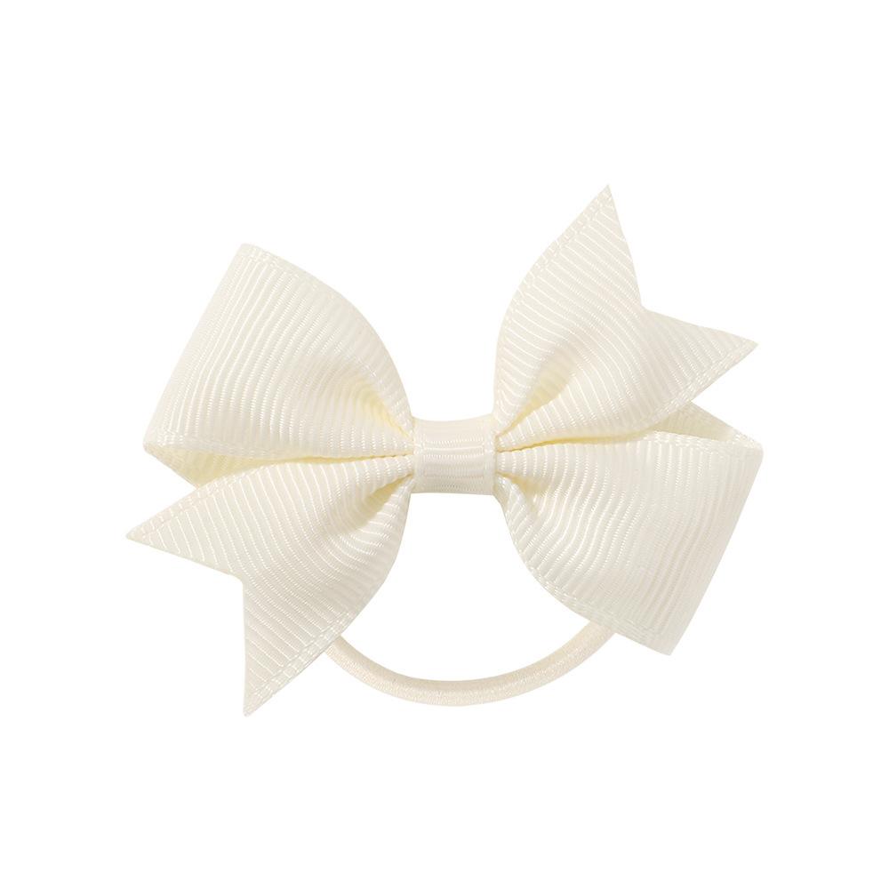 Children'S Versatile Xiaoqi Small Bow Solid Color Rubber Band Hair Band Baby Headgear Girls Hair Accessories 028