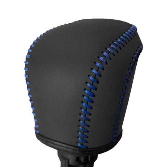 

Кожаный чехол на ручку КПП Tricolore для Toyota Raize A200A Черный x Синий Комплект для замены уретановой ручки КПП Настраиваемая защита интерьера