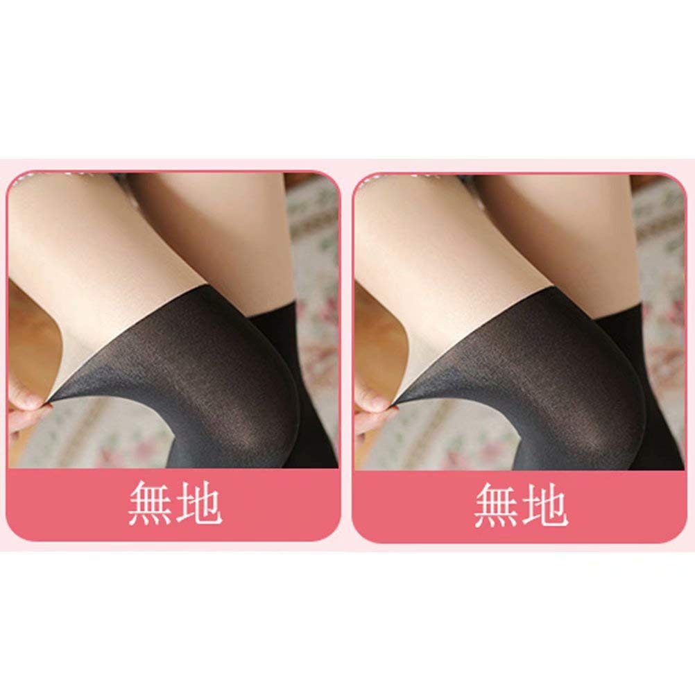 Fake 30 X 70 Set of Contrasting Flattering for Women [Laisve] Knee-high Stockings, Denier, 2, Velvet, Fabric, Non-run, Legs, Black, Plain,