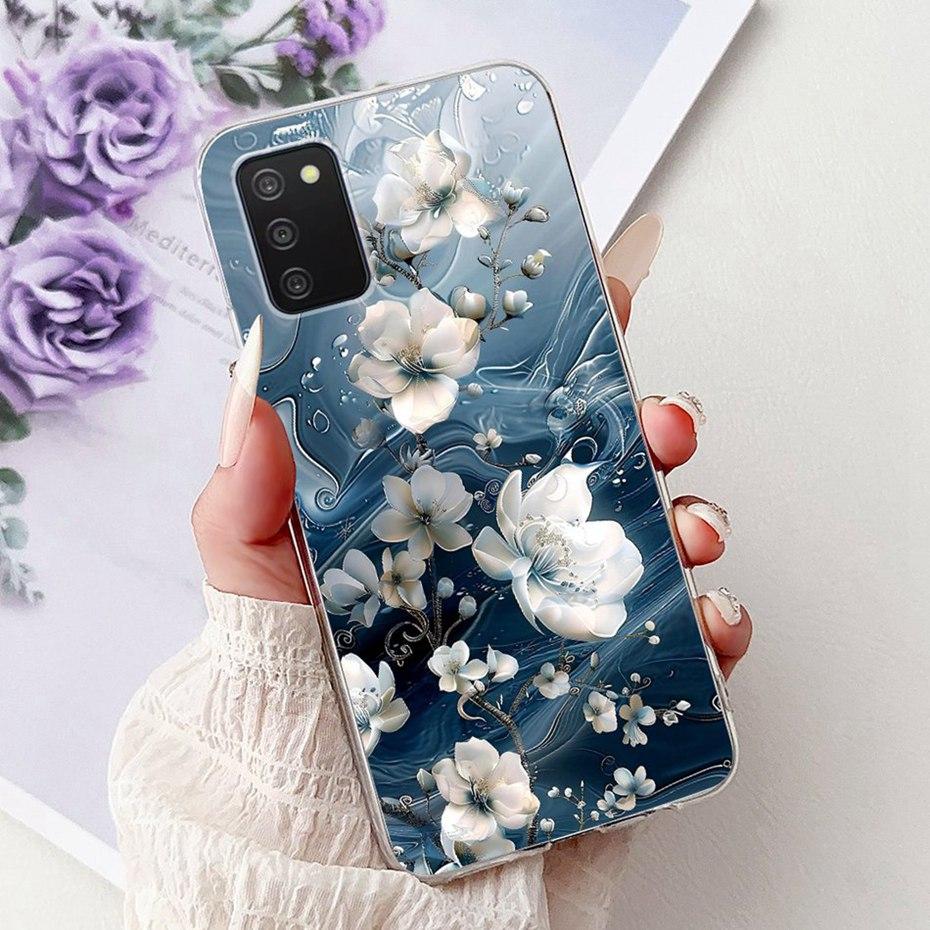 Cute Painting Phone Case For Samsung Galaxy A03s Soft Silicone TPU Back Covers For Samsung A03S SM-A037F A037G Cases Bumpers