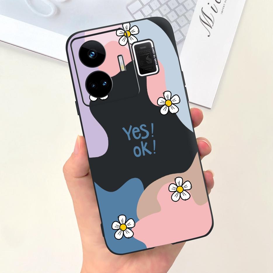 For Realme GT Neo 5 Case RMX3706 Stylish Art Painted Back Cover Soft TPU Phone Case For Realme GT Neo5 240W Fundas 6.74'' Bumper