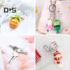 100Pcs/Set Key Chains Metal Lobster Claw Clasp with Key Rings Dog Collars Backpacks DIY Keychain Accessories