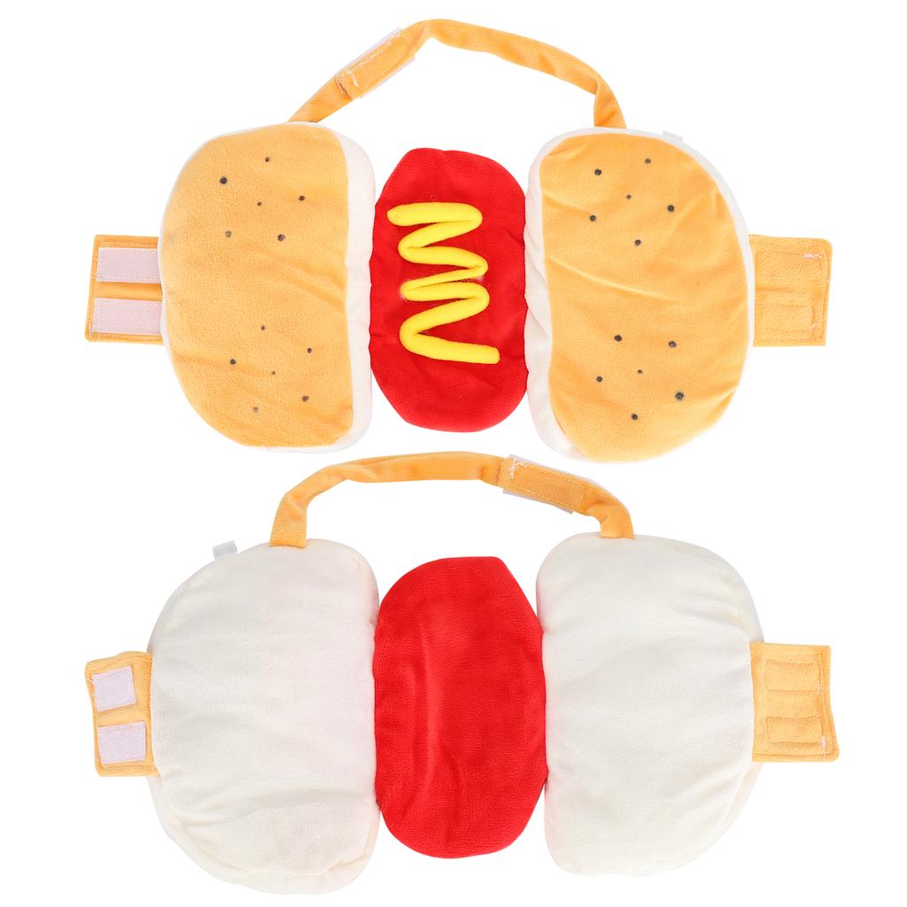 Cotton Yellow Pet Hot Dog Dress Hamburger Clothing Warm Clothes Supplies for Dogs