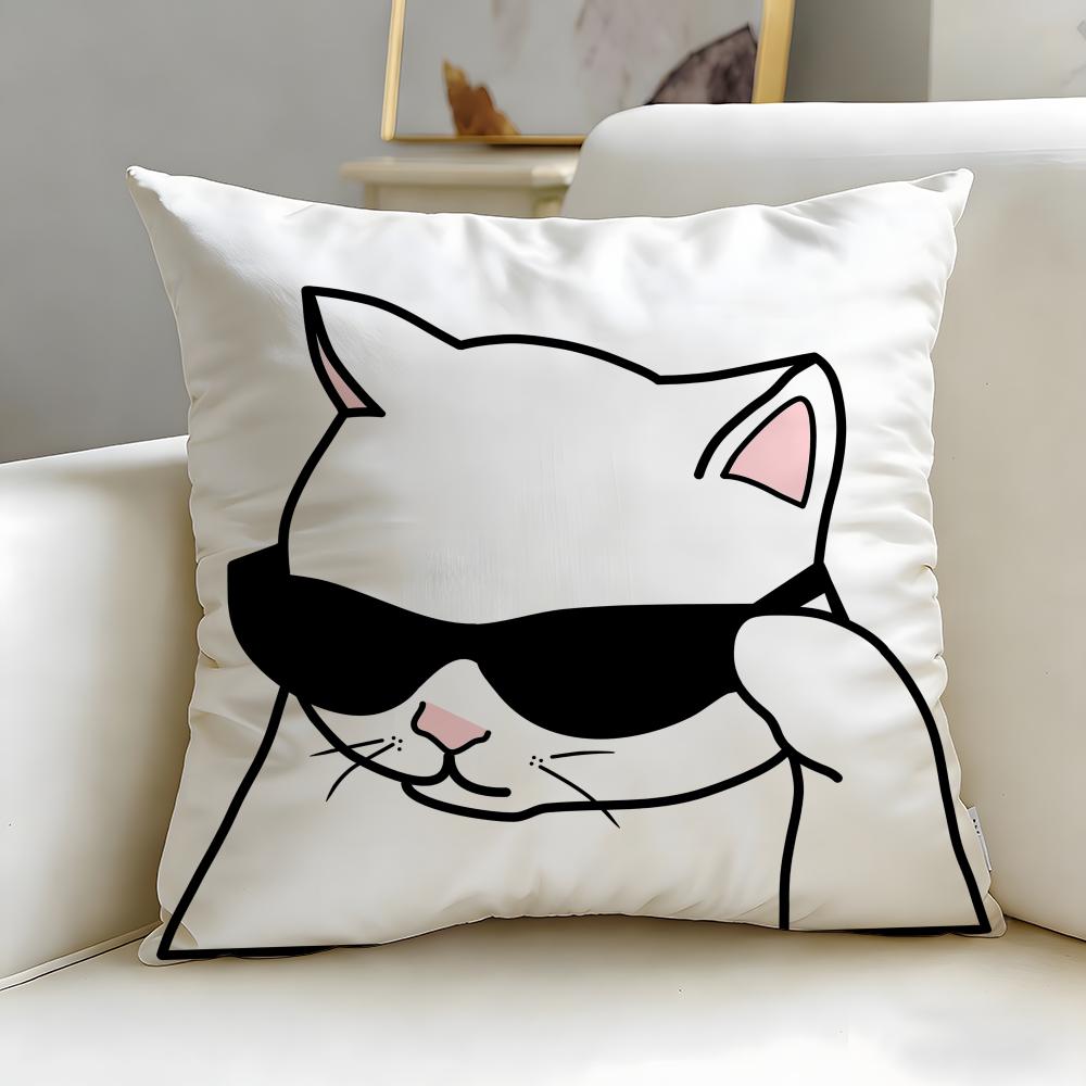 Animal cute frog Cushion Cover Soft EasyWash Pillow Case Versatile for Couch Bed Travel and Office