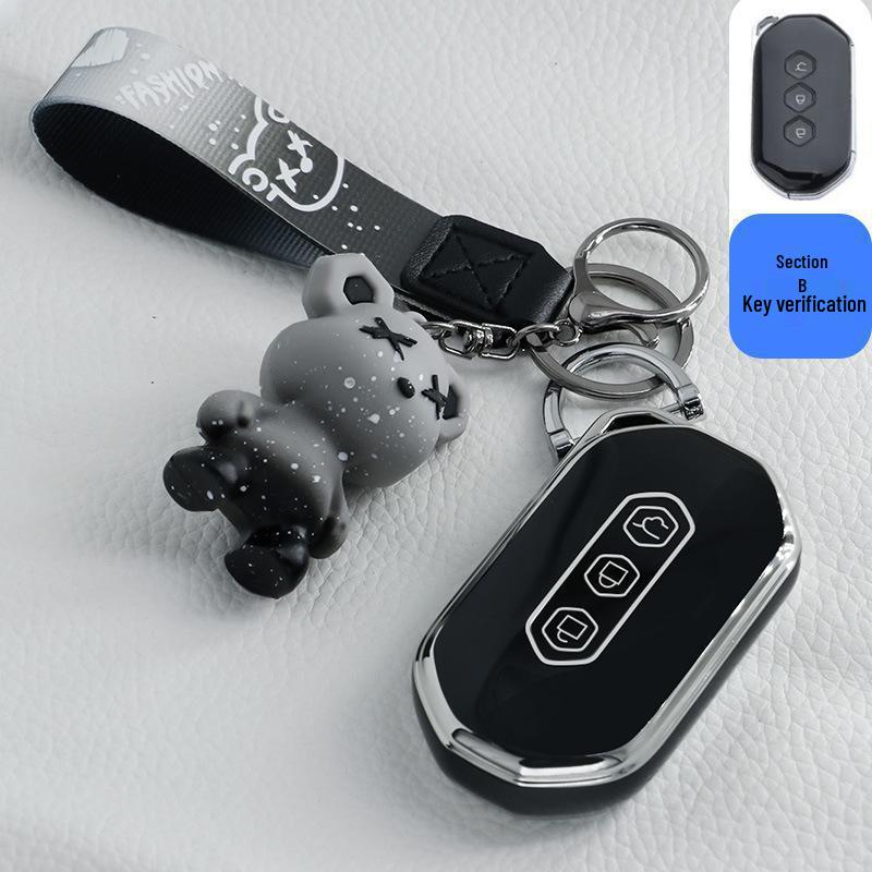 Key Case Shell for Wuling Hongguang MiniEV Macaron 2022 - GAMEBOY GB Design