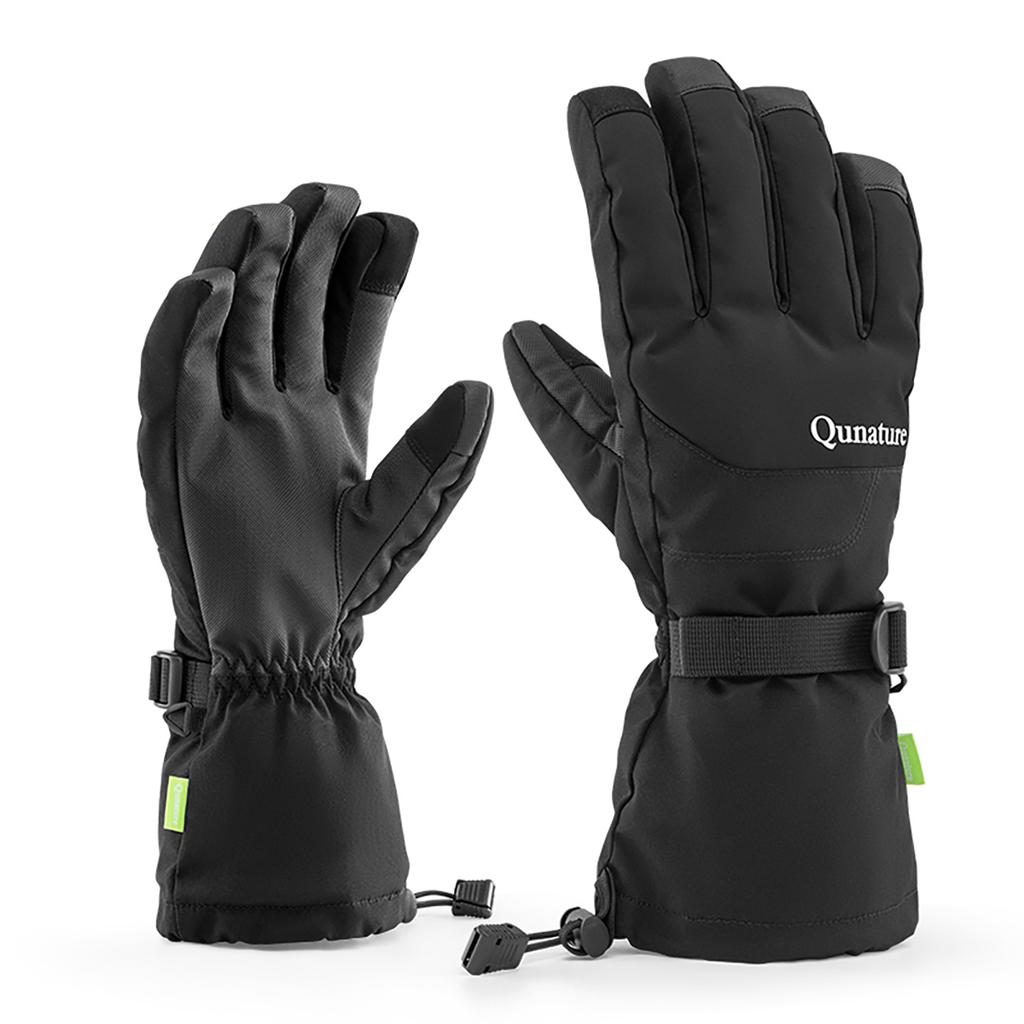 Waterproof ski gloves with touchscreen for Finger Style phones, size M, black