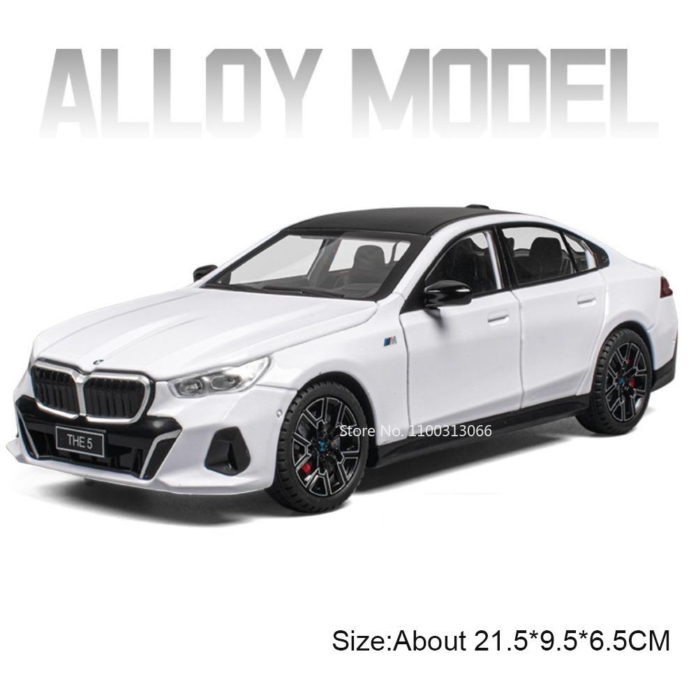 1:24 Scale 5 Series 530Li A6L Toys Cars Models with Light Music Miniature Model Doors Can Opened Vehicles for Child Adult Gifts