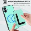 For Samsung Galaxy A05 4G Magnetic Case TPU+PU Leather Phone Back Cover with Detachable Card Holder