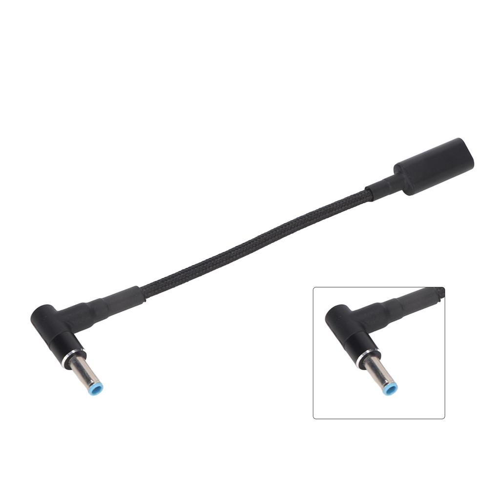 USB C to DC Adapter PD 100W Type C to DC 4.5x0.6mm Port Extension Charging Adapter for HP 4.5x0.6mm Port Laptop
