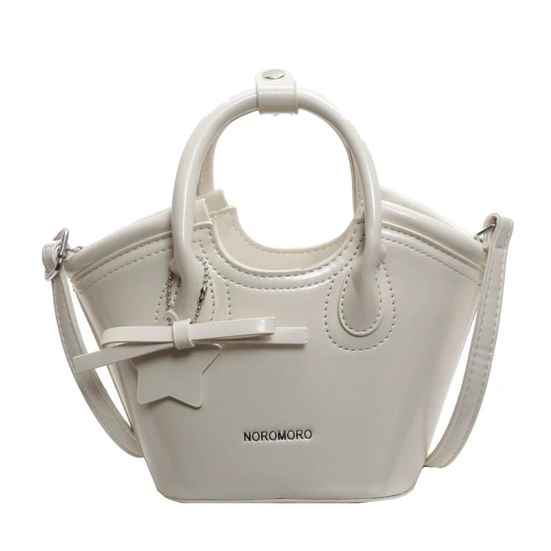 

Pu Zipper New Product Women S Handbag Solid Color Bow High Beauty Shoulder Bag Soft Versatile Popular Crossbody Bag