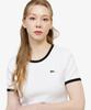 LACOSTE Women'S Ringer Short Sleeve T-Shirt Tf902E-56G 001
