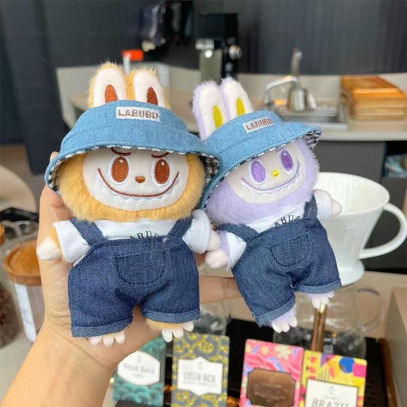 Høy Kvalitet Tegneserie Søt Labubu Figur Nøkkelring Morsomt Anheng Kawaii Ryggsekk Dekorasjonstilbehør Bursdagsgaver