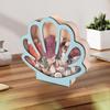 Seashell Display Box Wooden Seashell Organizer Elegant Jewelry Organizer Trinket Storage Shelf Decor For Small Starfish Rings