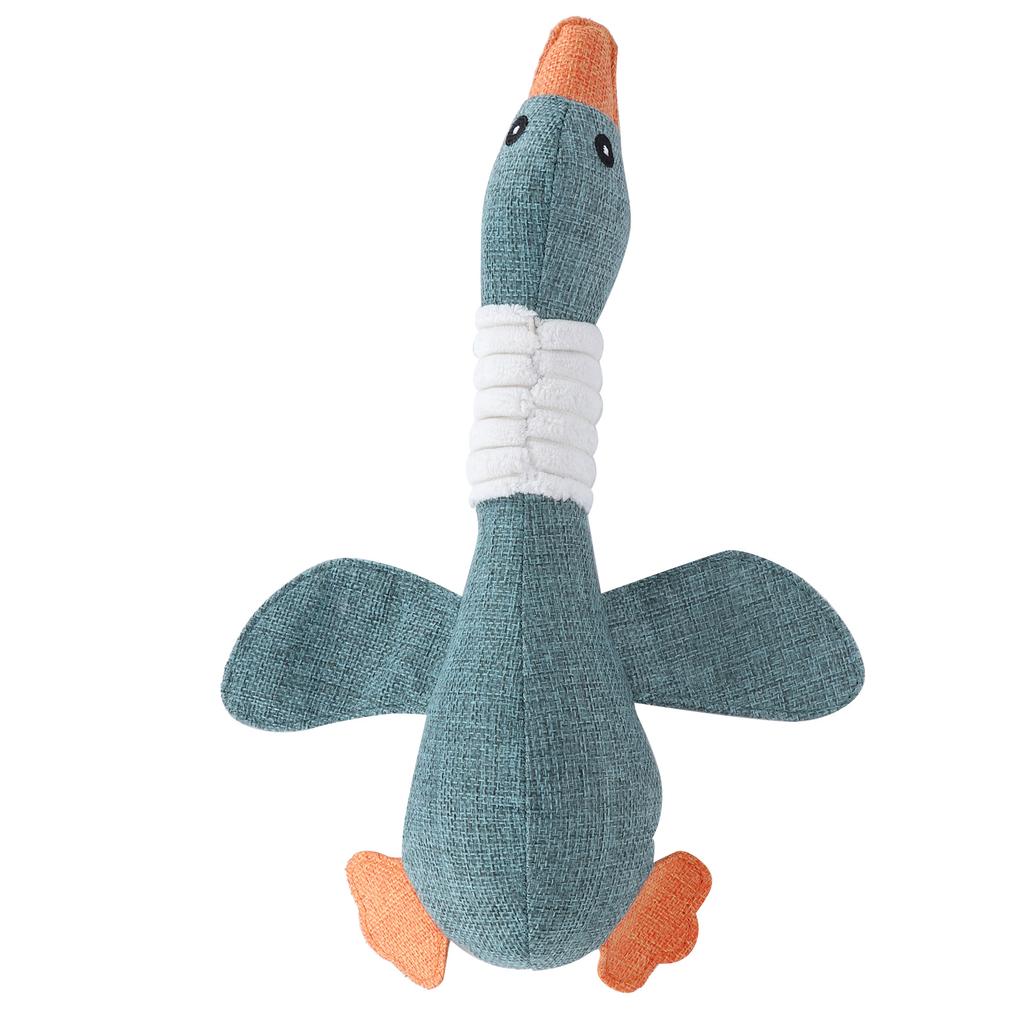 Funny Dog Squeaky Goose Durable Chew Toys Dog Cat Play Interactive Toys Pets SuppliesCoffee Color