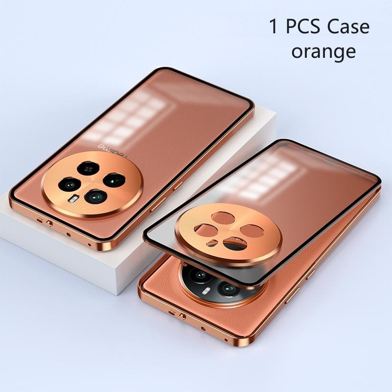For Realme GT5 Pro Case Aluminium Alloy Metal Frame Case For Realme GT 5 Pro 5G Matte Clear Phone Acrylic Back Cover Bumper