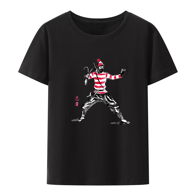 Invisible Ninja Funny Unisex Unisex Tshirt Comfortable Tops Creative Camiseta Hombre Camisa Oneck Shortsleev Humor Novelty Blouse