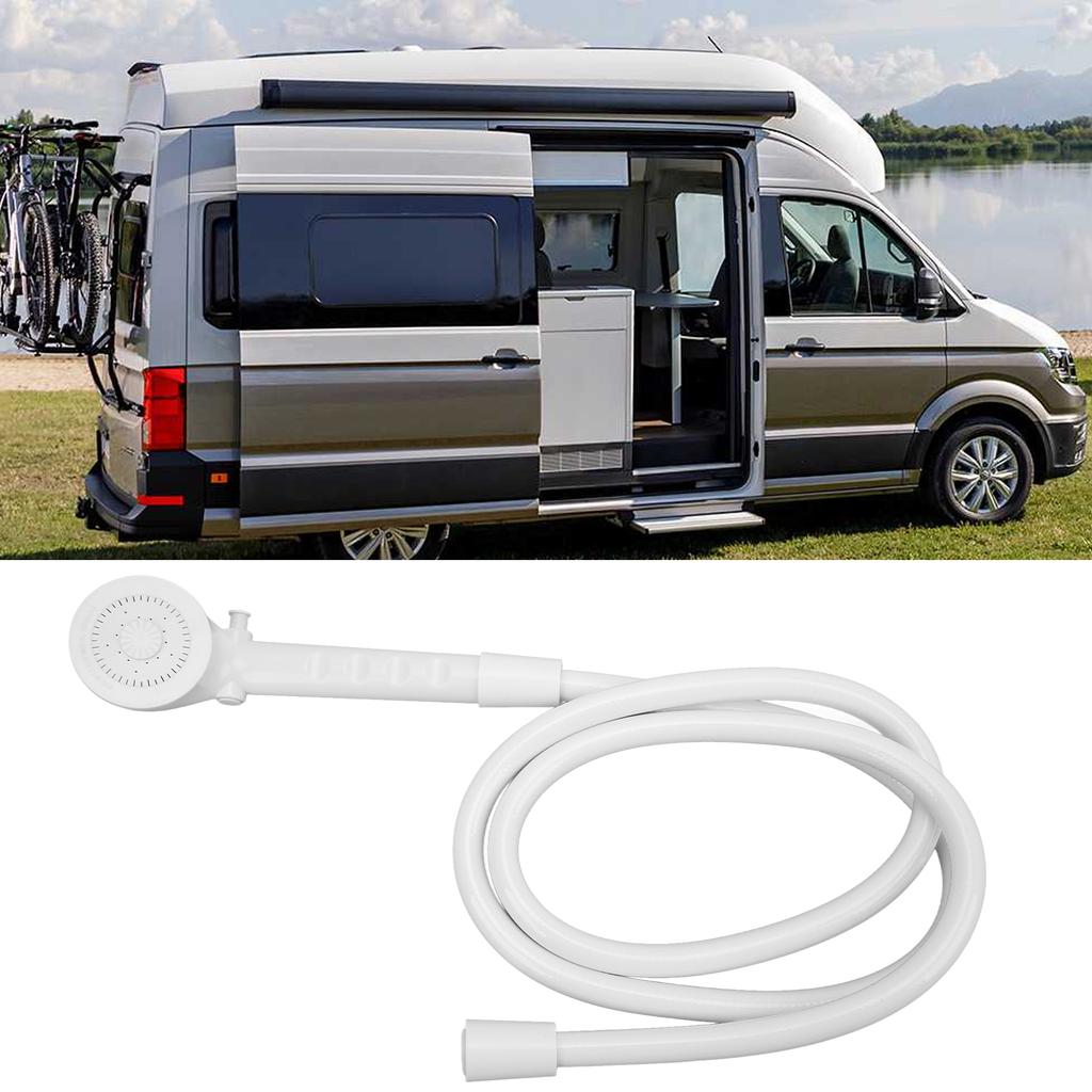 Handbrause mit 1,5 m Schlauchset 2,5–5 GPM Durchfluss Tragbar für Wohnmobil Wohnwagen Marine Boot