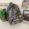 Schulrucksack Graffiti männlicher College-Student hohe Kapazität High School Mittelstufe Schüler Trendmarke Harajuku Trend Rucksack weiblich Ins Cool