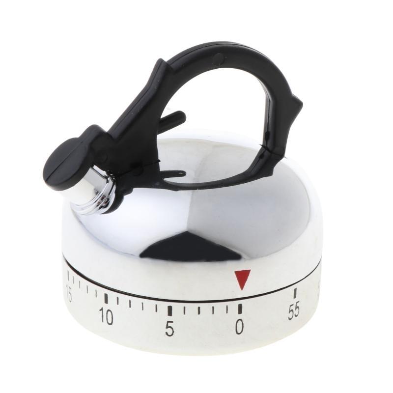 60 Counting Teapot Shaped Kitchen Cooking Alarm Clock Timer Mechanical top sale
