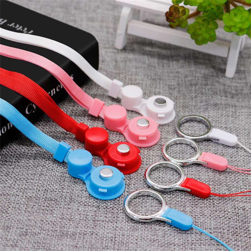 Wielofunkcyjne Paski do Telefonów Komórkowych Lina Odpinany Obrotowy Pierścień Smyczy Dekoracja Paska na Szyję Dla