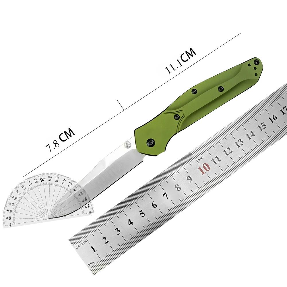 D2 Steel 940 Flipper Knife - Aluminum Handle Tactical EDC, Survival Folding Knife with Dust Bag, Outdoor Camping Tool