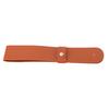 2PCS PU Leather Curtain Rod Holder Wall Hanging Curtain Rod Bracket Mounted Loop Straps with Screws for Wall Pole Boho