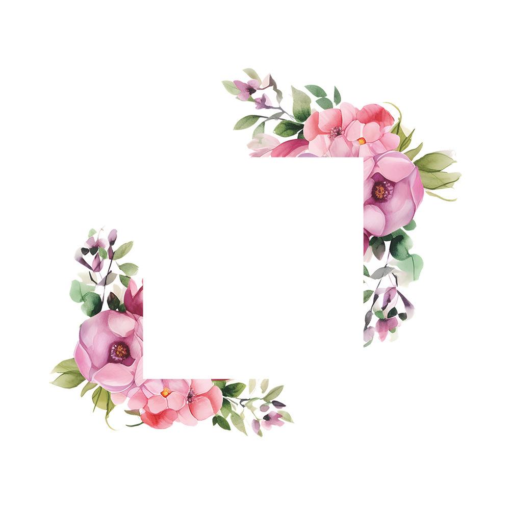 Purple Rose Green Leaf Switch Pasted Bedroom Living Room Wall Beautification Wall Sticker