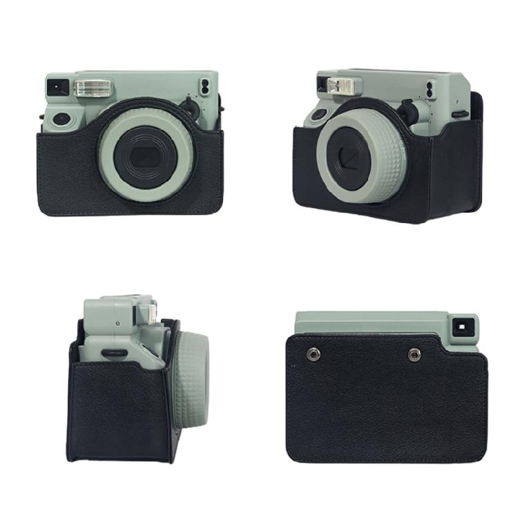 Aparat na film natychmiastowy Pokrowiec ochronny z PU skóry na Wide 400 z odpinanymi paskami