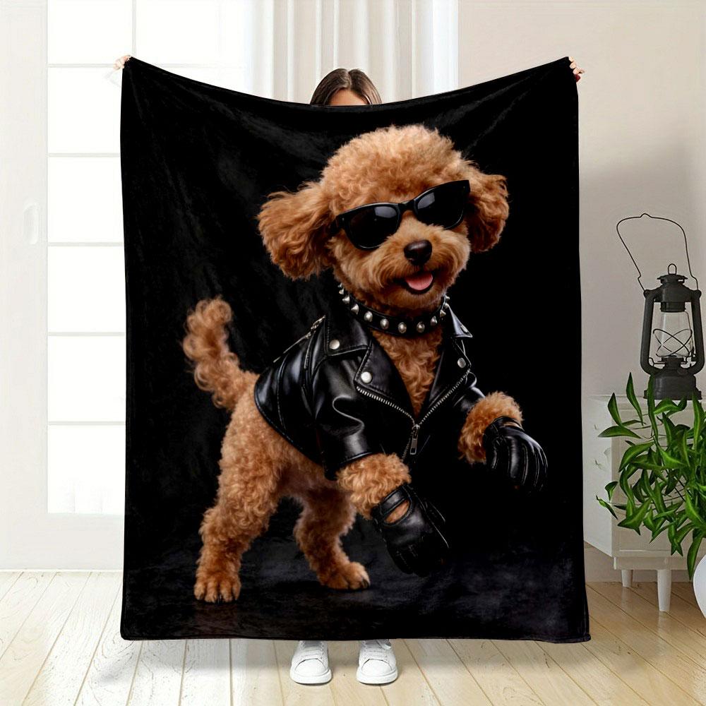 

Puppies Dressed in Various Outfits Printed Blanket Soft and Warm Home Travel Blanket Adult and Child Blanket Luxury Gifts 75x90cm