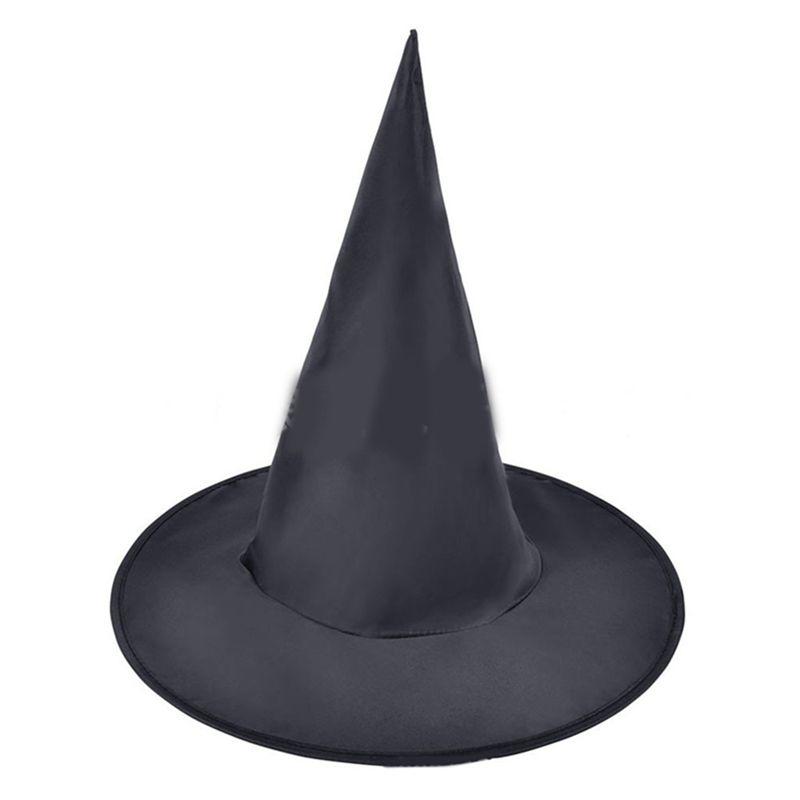 AT21-10-Pack Witch Hats Halloween Black Witch Hanging Hat Black Hat Witch Hat Halloween Christmas Party Costume Replacement