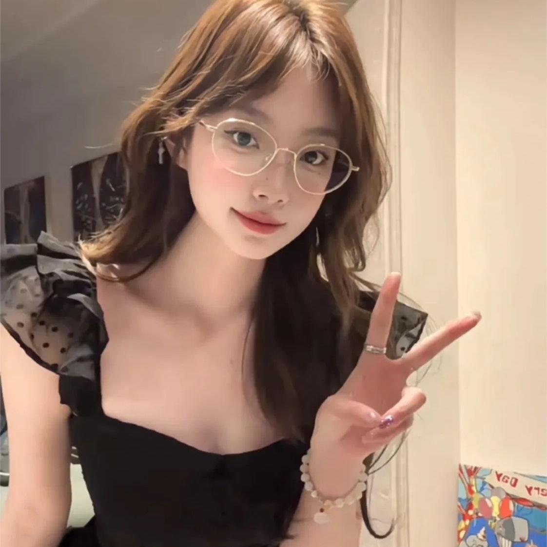 

Летнее французское милое платье принцессы высокого класса, утягивающее талию, 2025 M чёрный