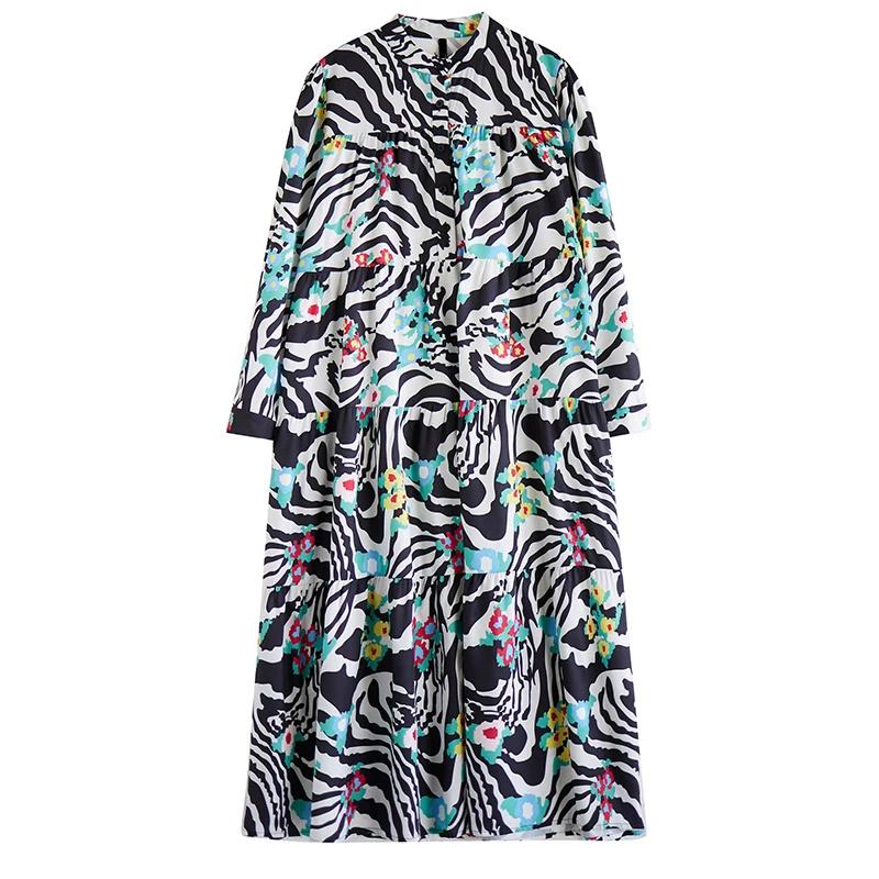 

XITAO повседневное свободное модное женское платье с принтом LYD1470 One Size белый