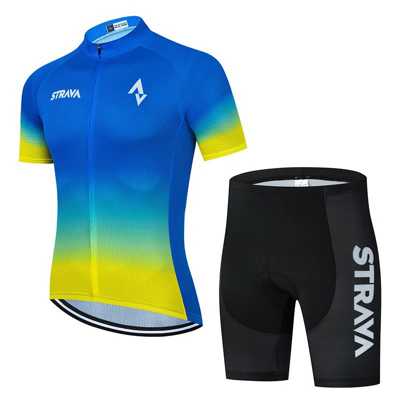 Cycling Suit Short Sleeve Suit Men's Summer Cycling Shirt Road Mountain Bike Cycling Top Pants 2026 Summer Breathable Cycling Suit Suit