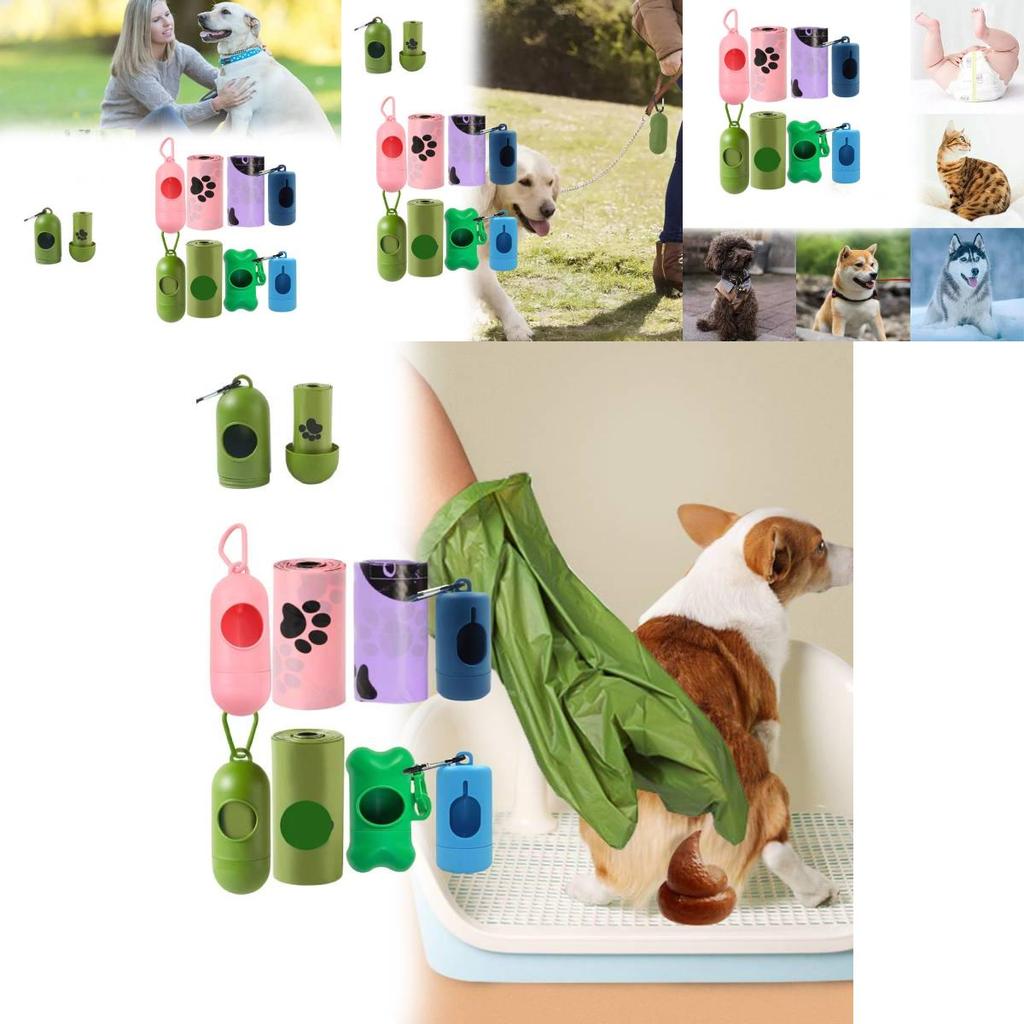 Eco-friendly Thickened Biodegradable Pet Waste Bags For Dogs And Cats In Assorted Colors