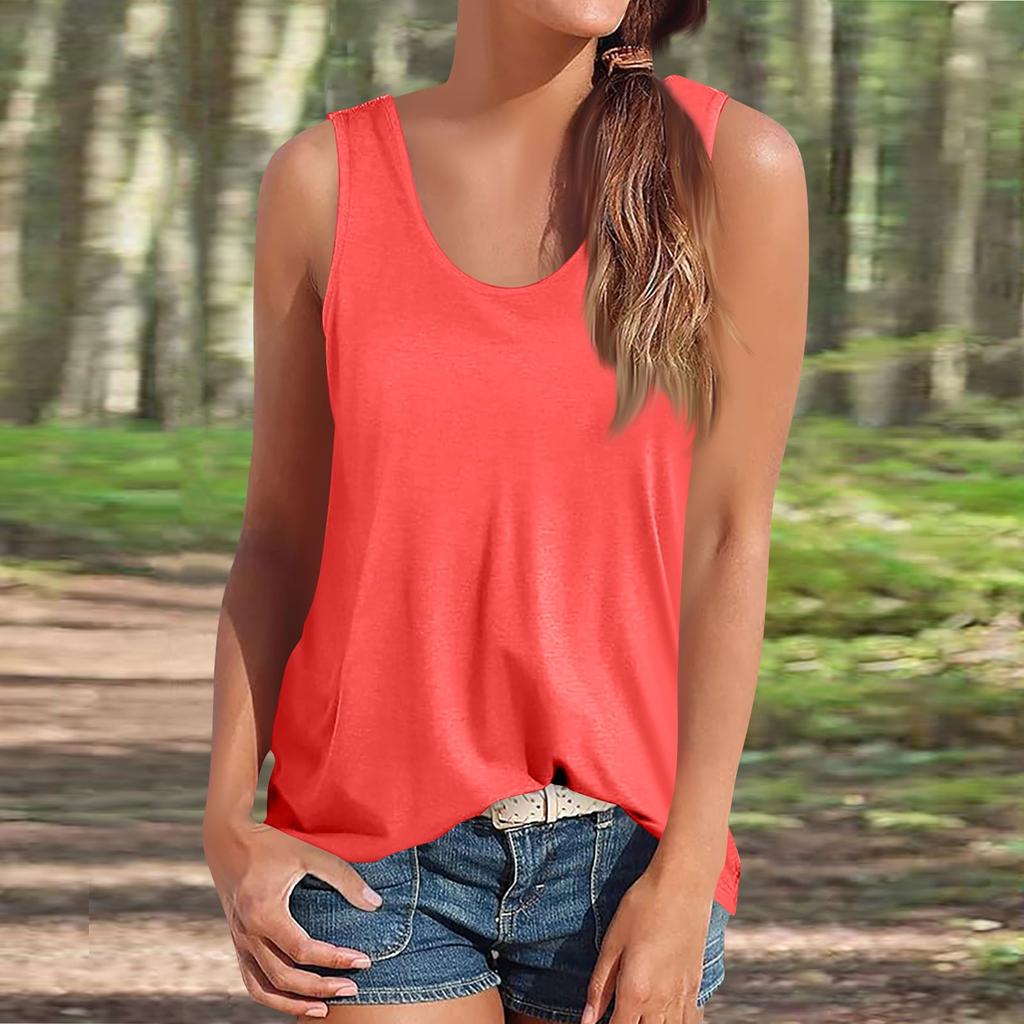 Dámské tílko Společenské košile pro volný čas Léto Volný střih Košilka Roztomilé trendy oblečení Halenky bez rukávů