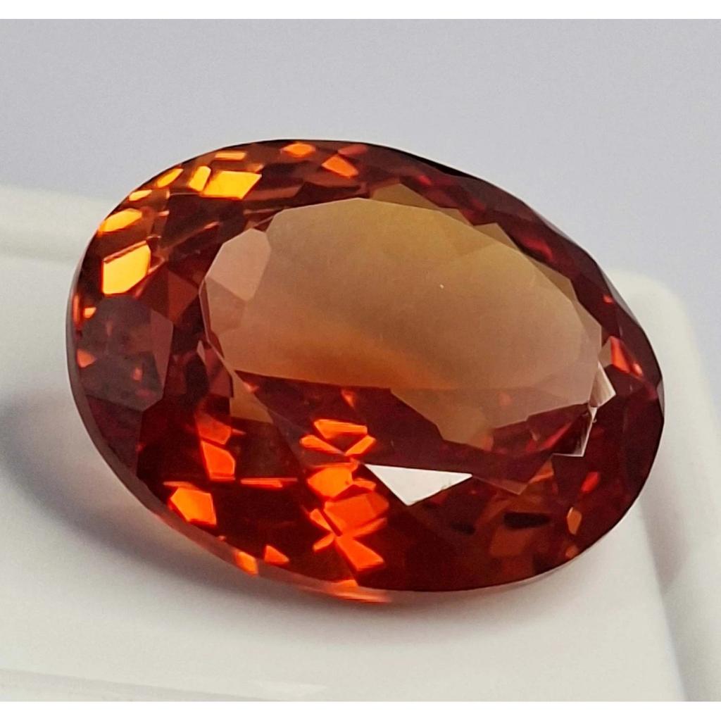 22-24 Ct Natural Mexican Fire Opal Oval Cut Stunning Certified Loose Gemstone
