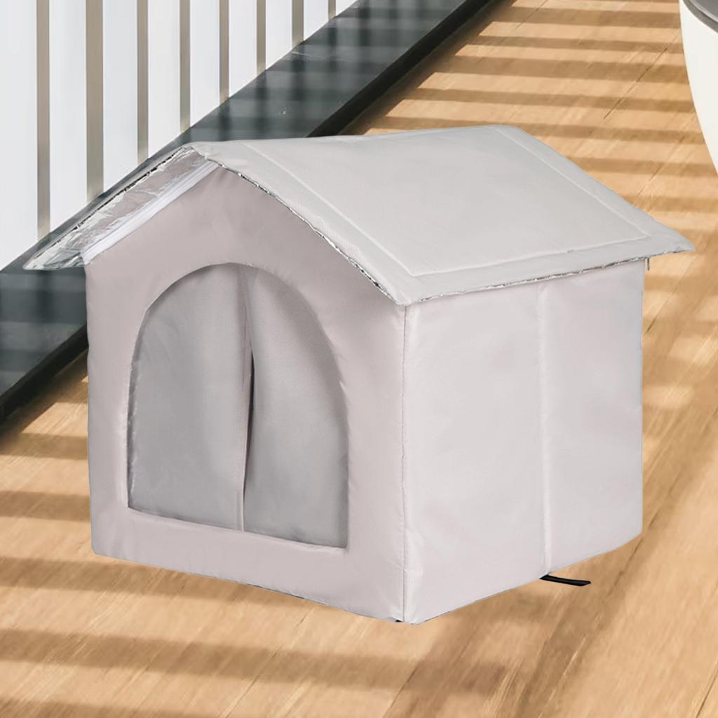 Outdoor Stray Cats Shelter Removable Cat Hideaway Winter Warm Weatherproof Cat House for Puppy Kitten Pet Supplies