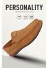 Men's Autumn Suede Hand-stitched Slip-on Loafers: Lightweight & Breathable Low-top Driving Shoes