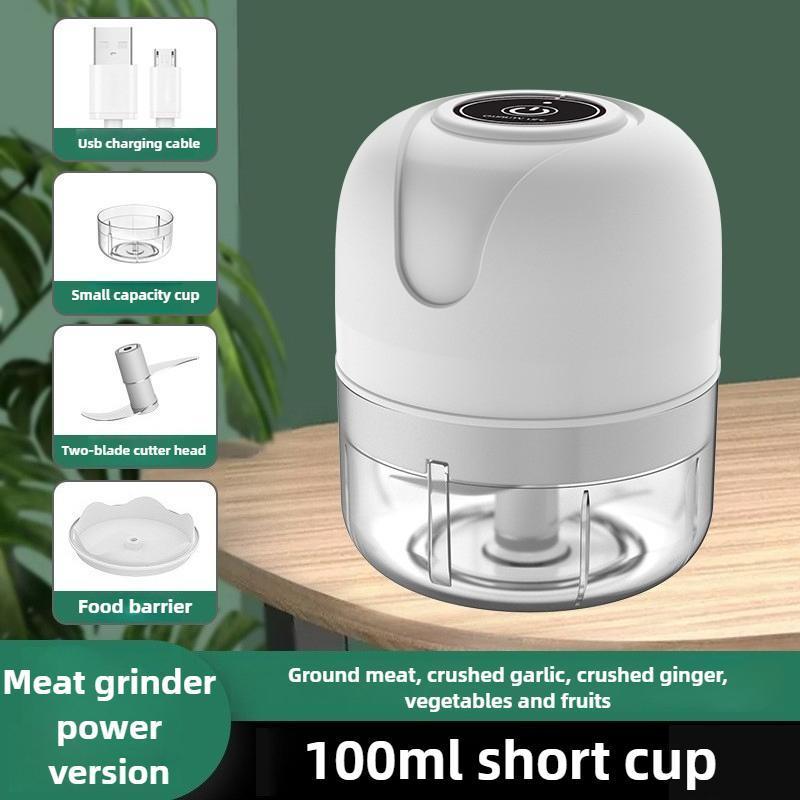 Elektrischer Küchen-Lebensmittelzerkleinerer, Mini-Knoblauchstampfer, Zerkleinerer, tragbarer USB-Fleischwolf, Gemüsezerkleinerer für Küchengeräte