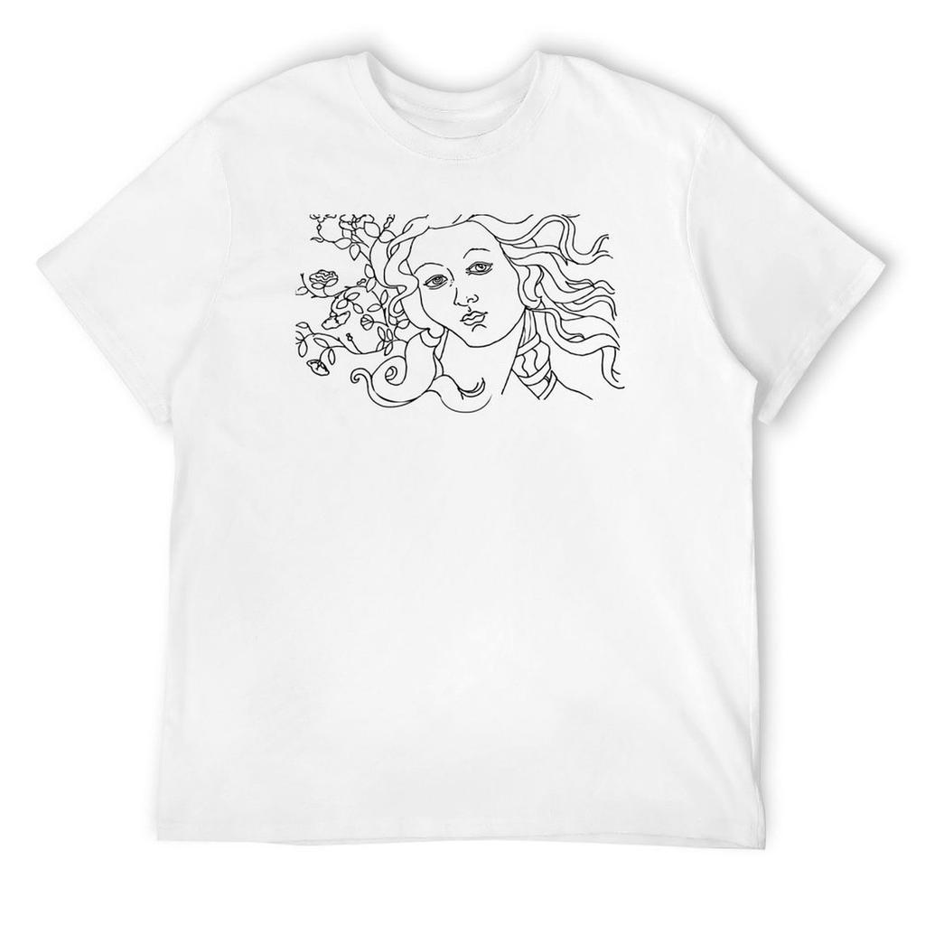 Botticelli Babe T-Shirt graphic t shirt vintage plain cotton graphic tees plus size clothes slim fit t shirts for men