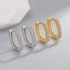 Luxus Strass U-förmige Ohr Manschetten Minimalistische Frische Süße Mode Ohrringe Für Frauen Stilvolle Creolen Ohrringe Schmuck