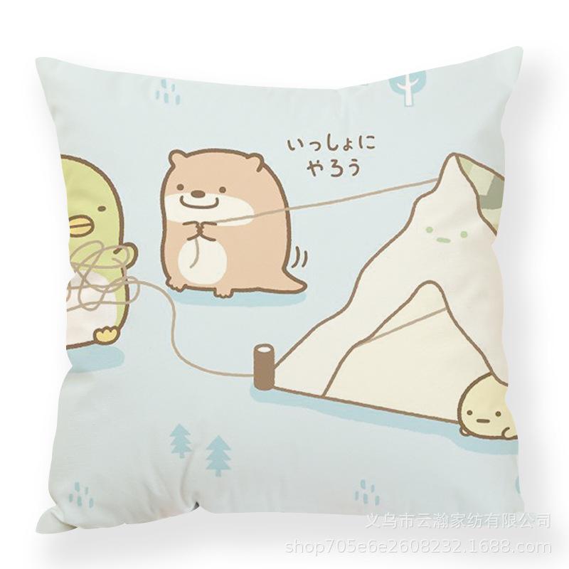 Cartoon Cartoon Corner Creature Pillow Cute Ins Animal Pillow Case Office Waist Rest Premium Durable Quality Useful