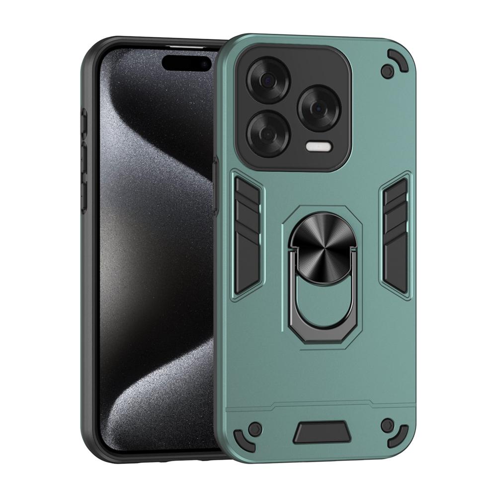 KEYSION Nárazuvzdorné pouzdro Armor pro ZTE Blade V70 Vita Silikon+PC Kroužek pro ochranu fotoaparátu Stojánek Kryt na telefon pro Blade V70 Design