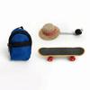Funny Pet Skateboard Toys Set Creative Parrot Skateboard Lizard Mini Scooter  Photograph Prop
