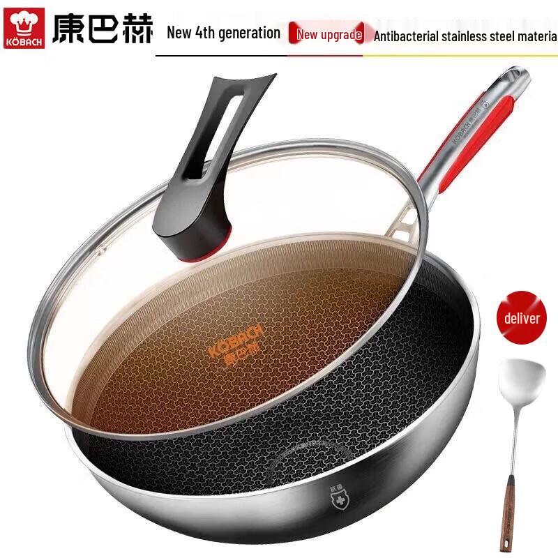 KOBACH 4th Gen 32cm Non-stick Wok with Spatula