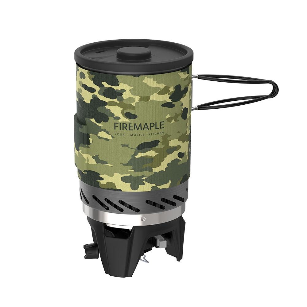 Fire Maple Star X1 Cooking System Camouflage Camping Gas Stoves Outdoor Hiking With Heat Exchanger Pot Bowl Portable Burners FMS-X1-C
